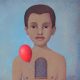 Boy and red balloon